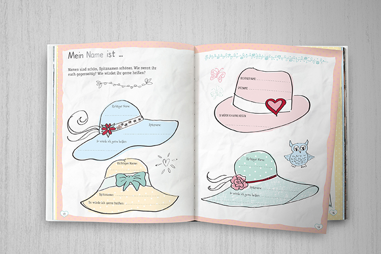 Floral magazine mockup with blank space